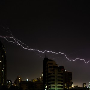 lightning in our street on May 8th